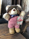 画像1: 80s Vintage Dudley Furskin Bear Mini Plush Doll Wendy's (R765)  (1)