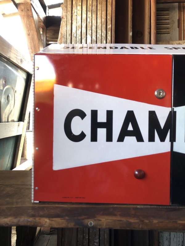 画像19: Vintage CHAMPION SPARK PLUG Service Station Advertising Metal Parts Cabinet (R772)