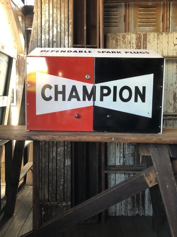画像18: Vintage CHAMPION SPARK PLUG Service Station Advertising Metal Parts Cabinet (R772)