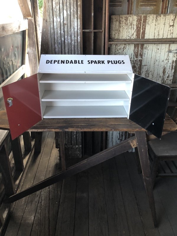 画像6: Vintage CHAMPION SPARK PLUG Service Station Advertising Metal Parts Cabinet (R772)