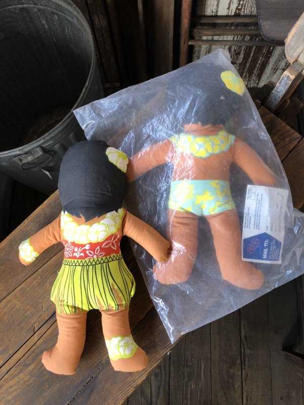 画像2: 70s Vintage Advertising C&H Sugar Kids Hawaiian Rag Dolls SET (R773)