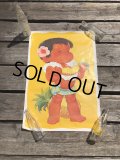 70s Vintage Dole Kids Hawaiian Pineapple Advertising Store Display Poster (R776)
