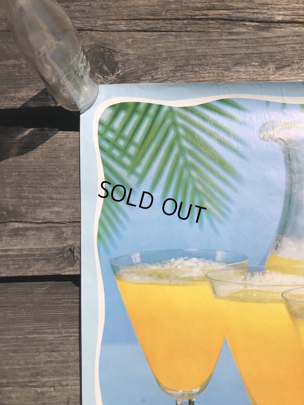 画像6: 70s Vintage Dole Hawaiian Pineapple Juice Advertising Store Display Poster (R775)