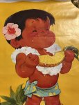 画像6: 70s Vintage Dole Kids Hawaiian Pineapple Advertising Store Display Poster (R776)