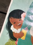 画像4: 70s Vintage Dole Kids Hawaiian Pineapple Advertising Store Display Poster (R777)