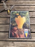 70s Vintage Dole Hawaiian Pineapple juice Advertising Store Display Poster (R778)