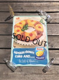 70s Vintage Dole Hawaiian Pineapple Advertising Store Display Poster (R774)
