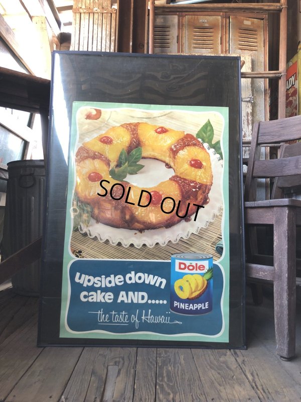 画像9: 70s Vintage Dole Hawaiian Pineapple Advertising Store Display Poster (R774)