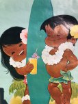 画像5: 70s Vintage Dole Kids Hawaiian Pineapple Advertising Store Display Poster (R777)