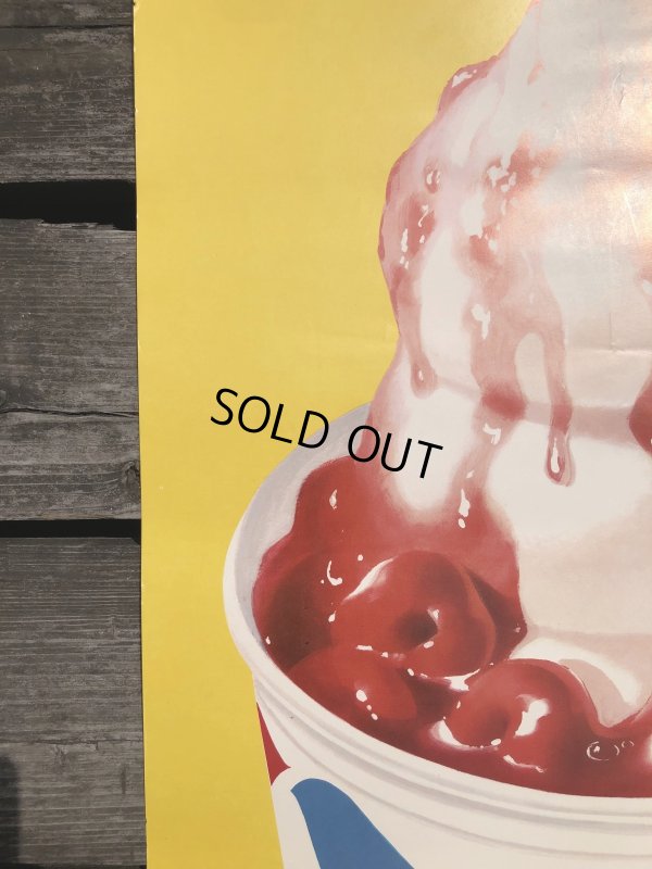 画像5: 60s Vintage Dairy Queen Cherry Sundae Advertising Store Display Poster (R779)