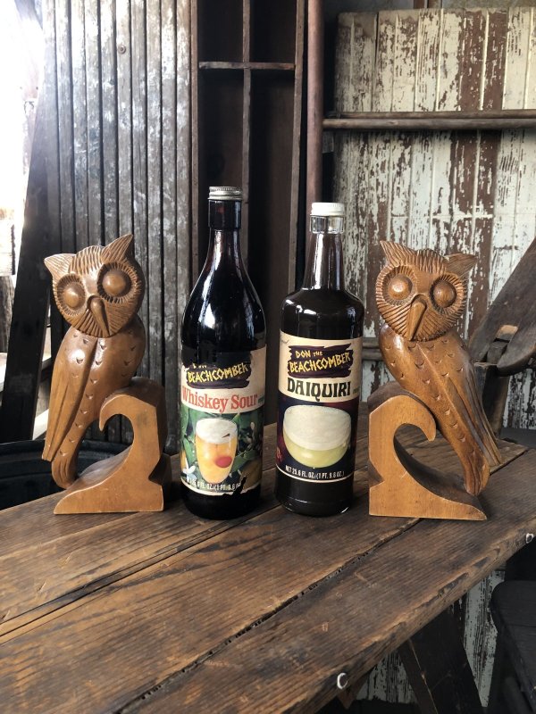 画像1: Vintage Alii Woods Genuine Monkey Pod Owl Bookend (R780) 