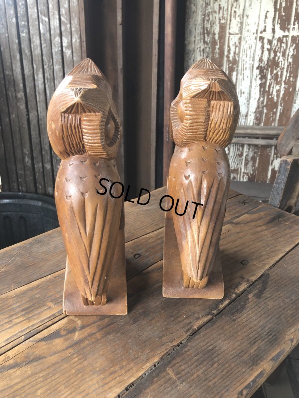 画像6: Vintage Alii Woods Genuine Monkey Pod Owl Bookend (R780)