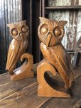 画像7: Vintage Alii Woods Genuine Monkey Pod Owl Bookend (R780) 