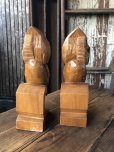 画像4: Vintage Alii Woods Genuine Monkey Pod Owl Bookend (R780) 
