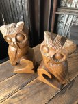 画像8: Vintage Alii Woods Genuine Monkey Pod Owl Bookend (R780) 