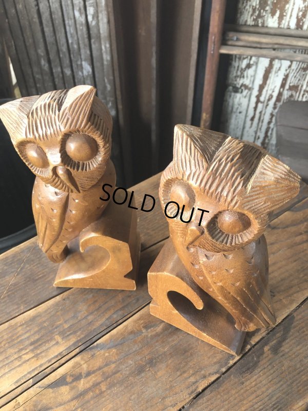 画像8: Vintage Alii Woods Genuine Monkey Pod Owl Bookend (R780)