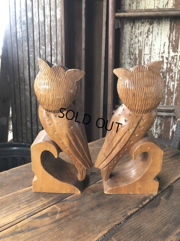 画像5: Vintage Alii Woods Genuine Monkey Pod Owl Bookend (R780)
