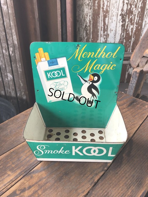 画像1: 50s Vintage KOOL Cigarettes Advertising Willie the Penguin Match Book Holder (R784)