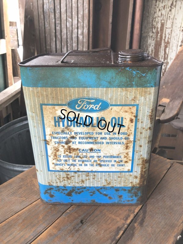 画像3: Vintage Oil Can Ford Hydraulic Oil 2GL (R789)