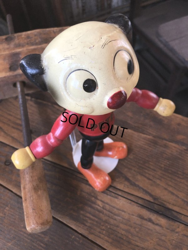画像8: 30s Antique Cameo Doll Co. Walter Lantz Pete The Pup Wood & Composition Jointed Toy (R795)