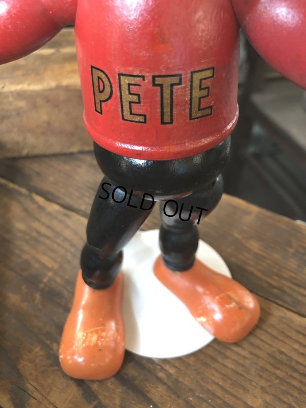 画像6: 30s Antique Cameo Doll Co. Walter Lantz Pete The Pup Wood & Composition Jointed Toy (R795)