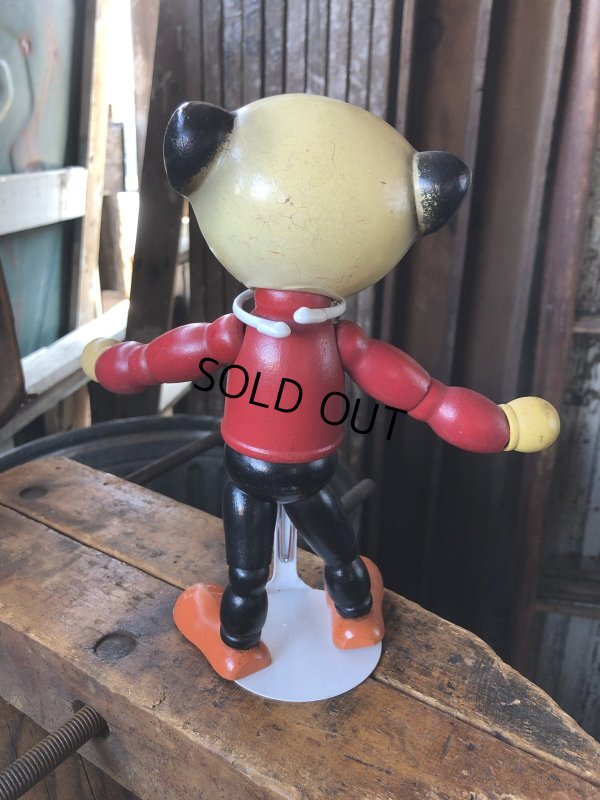 画像3: 30s Antique Cameo Doll Co. Walter Lantz Pete The Pup Wood & Composition Jointed Toy (R795)
