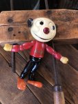 画像10: 30s Antique Cameo Doll Co. Walter Lantz Pete The Pup Wood & Composition Jointed Toy (R795)