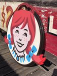画像24: U.S.A Wendy's Restaurant Wendy Logo Huge Sign 106x115cm (R796)