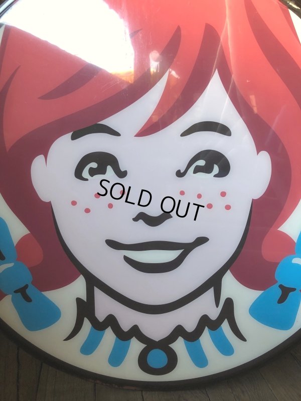 画像6: U.S.A Wendy's Restaurant Wendy Logo Huge Sign 106x115cm (R796)