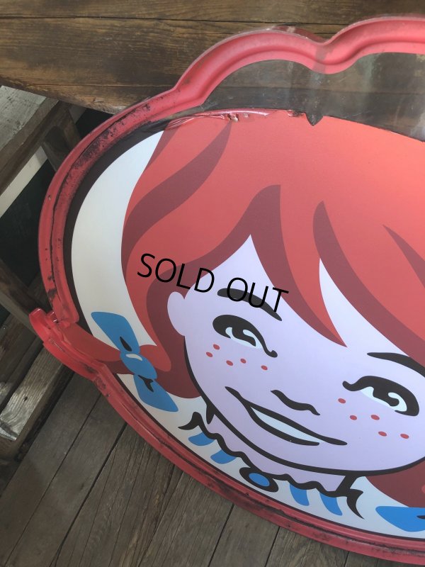 画像11: U.S.A Wendy's Restaurant Wendy Logo Huge Sign 106x115cm (R796)