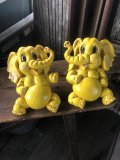 70s Vintage Homco Wall Deco Yellow Elephant  (R795)