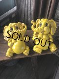 70s Vintage Homco Wall Deco Yellow Elephant  (R795)