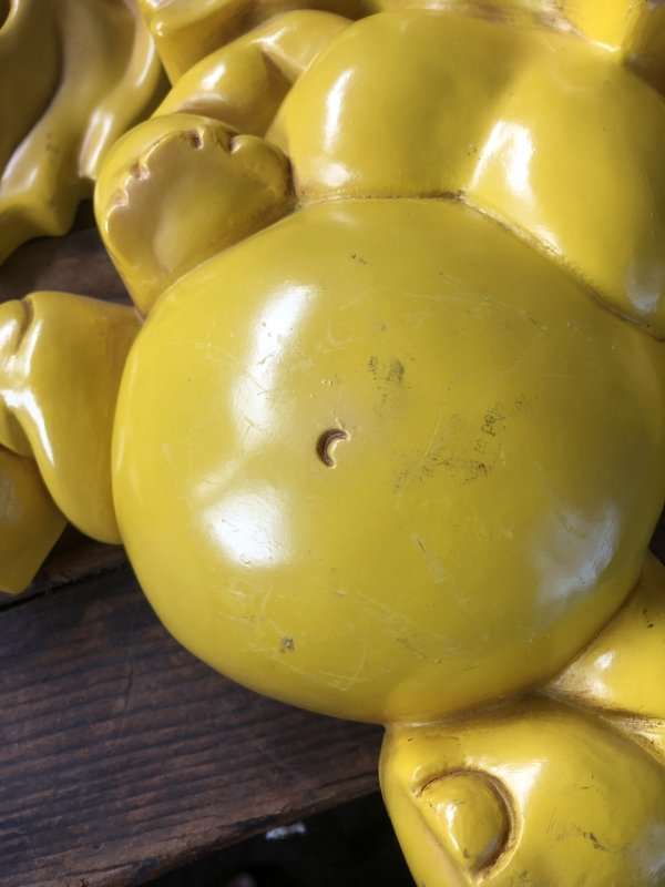 画像12: 70s Vintage Homco Wall Deco Yellow Elephant  (R795)