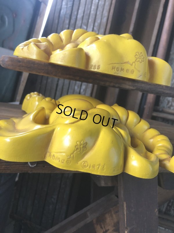 画像3: 70s Vintage Homco Wall Deco Yellow Elephant  (R795)