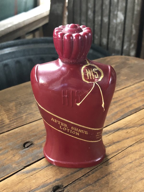 画像1: 40s The House For Men, Inc. HIS Glass Bottle AFTER SHAVE LOTION (R798)