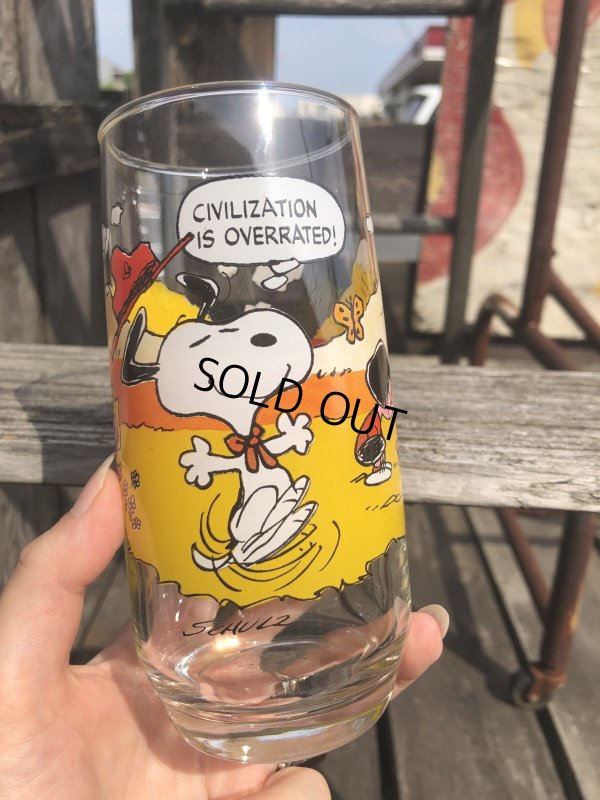 画像5: 80s Vintage McDonald's Camp Snoopy Collection Glass (R778)