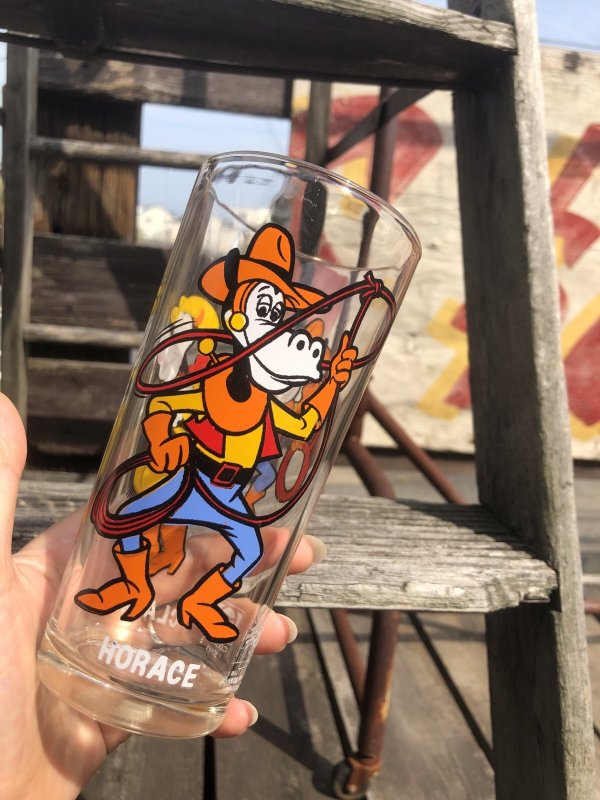 画像6: 70s Vintage Pepsi Glass Horace & Clarabelle (R775)