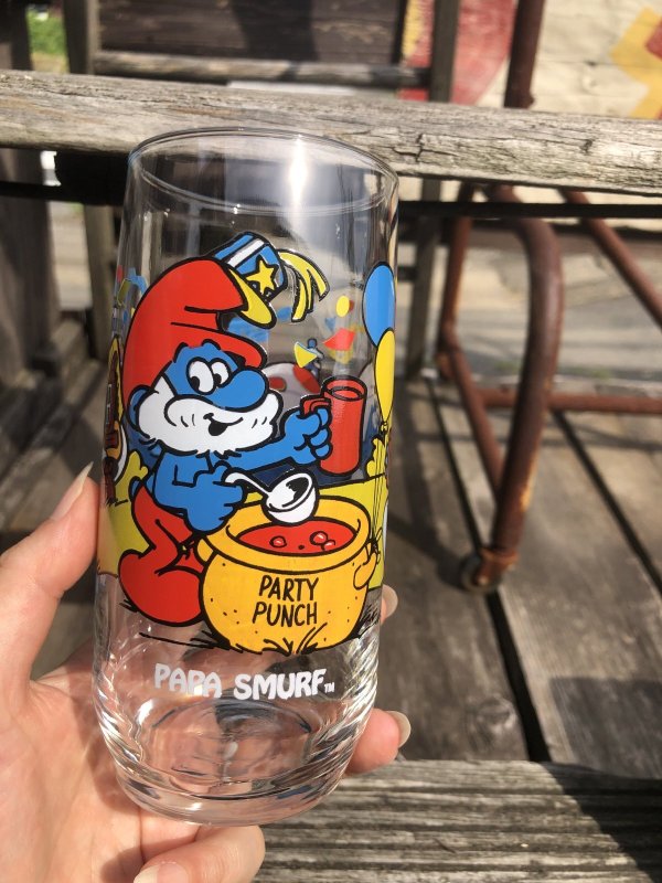 画像6: 80s Vintage Glass Hardee's PAPA SMURF (R780)