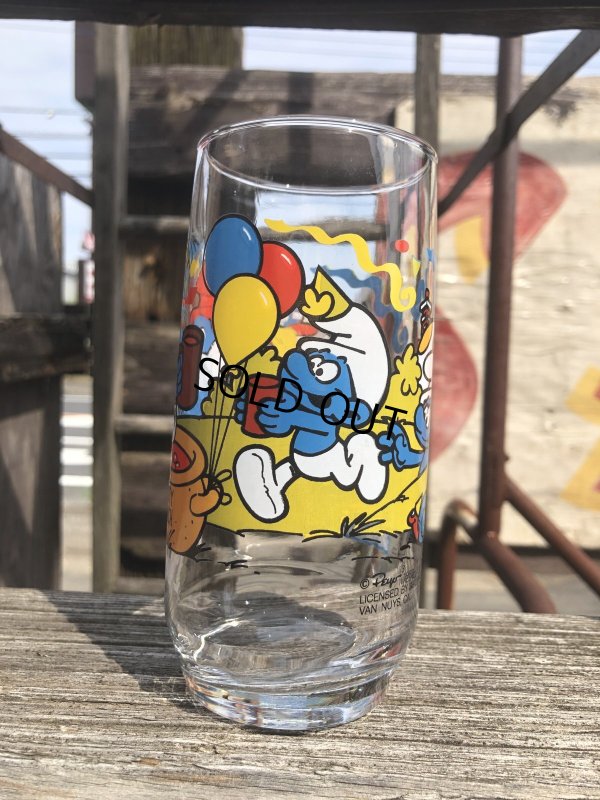 画像2: 80s Vintage Glass Hardee's PAPA SMURF (R780)
