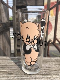 70s Vintage Pepsi Glass Porky Pig (R784)