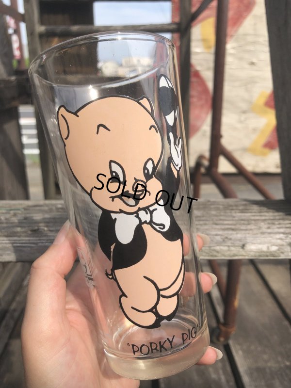 画像5: 70s Vintage Pepsi Glass Porky Pig (R784)