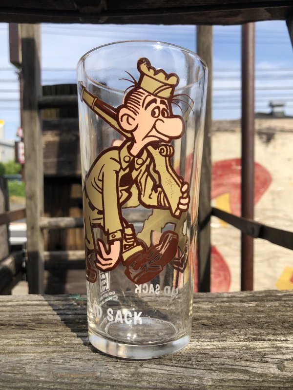 画像1: 70s Vintage Pepsi Glass SAD SACK (R792)
