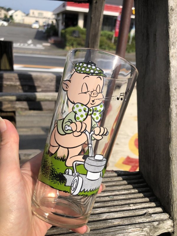 画像6: 70s Vintage Pepsi Glass Porky Pig & Petunia Pig (R794)