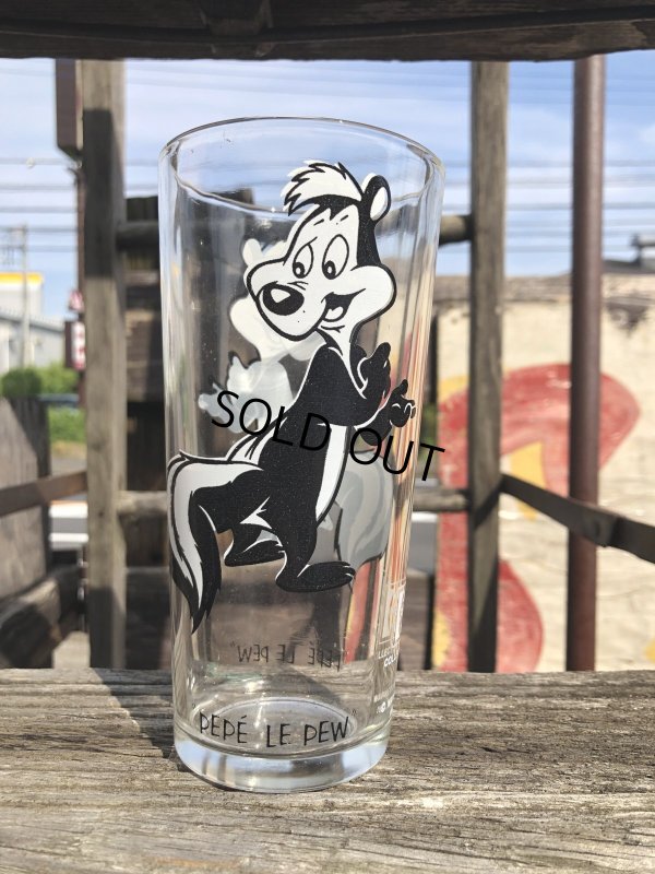 画像1: 70s Vintage Pepsi Glass Pepe Le Pew (R798)