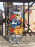 80s Vintage Glass Hardee's PAPA SMURF (R780)