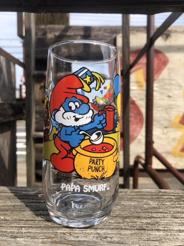画像1: 80s Vintage Glass Hardee's PAPA SMURF (R780)