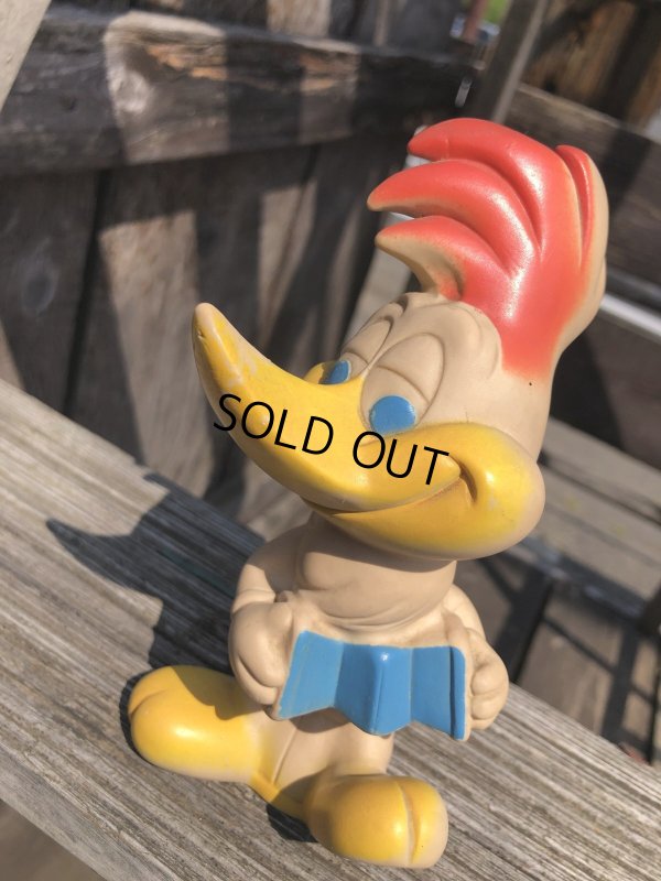 画像7: 50s Vintage DELL Walter Lantze Woody Woodpecker Rubber Squeeze Toy (R804)