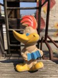 画像1: 50s Vintage DELL Walter Lantze Woody Woodpecker Rubber Squeeze Toy (R804) (1)