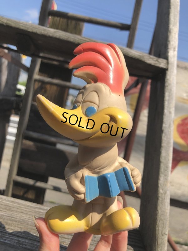 画像11: 50s Vintage DELL Walter Lantze Woody Woodpecker Rubber Squeeze Toy (R804)