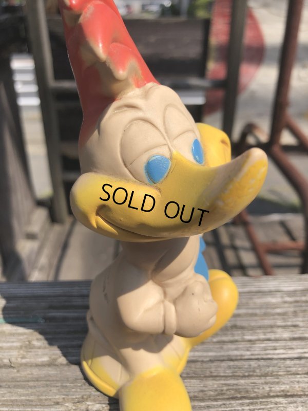 画像10: 50s Vintage DELL Walter Lantze Woody Woodpecker Rubber Squeeze Toy (R804)